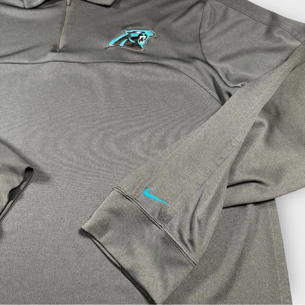 Nike NFL Panthers Men’s XL Black 1/4 Zip On-Field Coaches Pullover‎